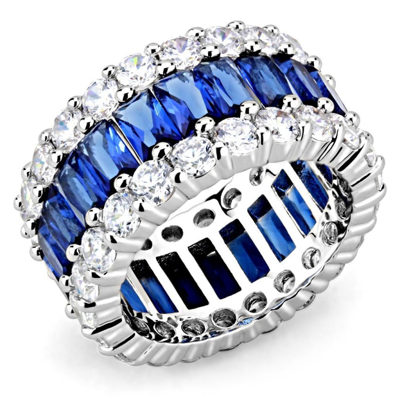3W1527 - Rhodium Brass Ring With Synthetic In Montana