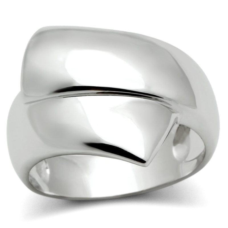 3W167 - Rhodium Brass Ring With No Stone