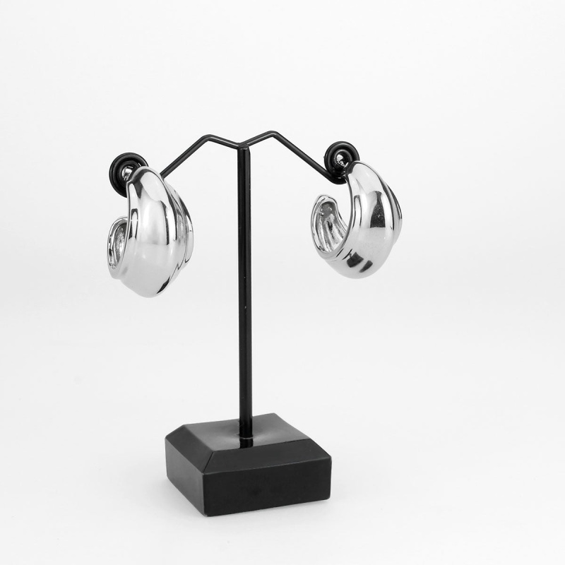3W1739 - Imitation Rhodium Brass Earring With Nostone In No Stone - N/a