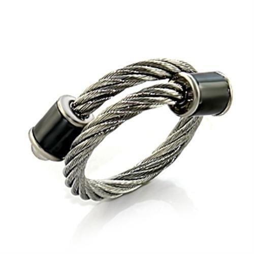 Lo394 - Stainless Steel Ring With No Stone - 7
