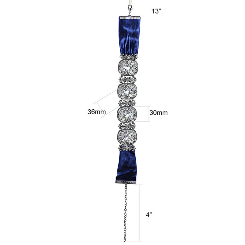 Lo4206 - Tin Cobalt Black Brass Necklace With Aaa Grade Cz In Clear - 13"