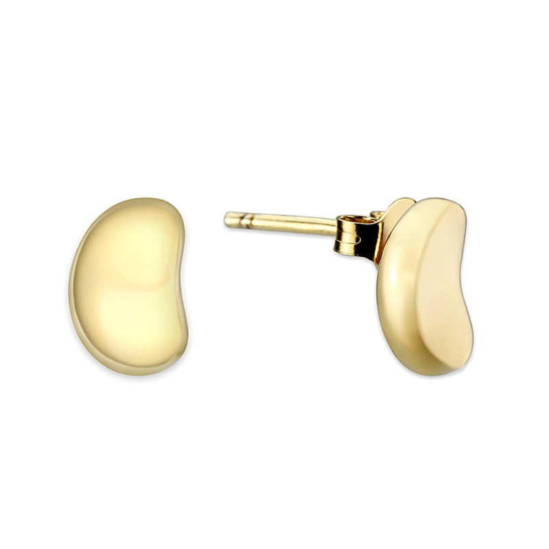 Sterling Silver Earrings With Gold Plated No Stone