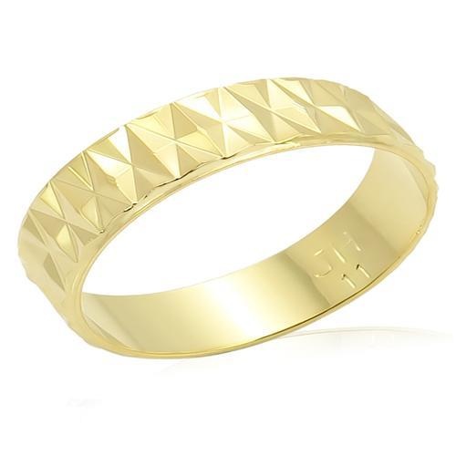 Lo981 - Gold Brass Ring With No Stone - 11