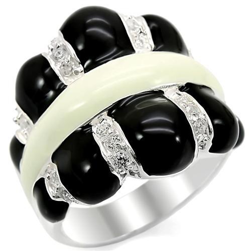 Los364 - Silver 925 Sterling Silver Ring With Aaa Grade Cz In Clear