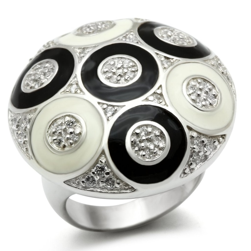 Los541 - Silver 925 Sterling Silver Ring With Aaa Grade Cz In Clear