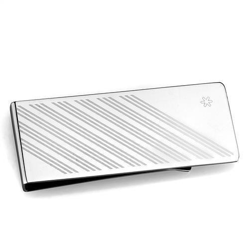 High Polished (No Plating) Stainless Steel Money Clip With No Stone