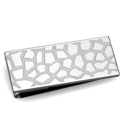 High Polished (No Plating) Stainless Steel Money Clip With No Stone
