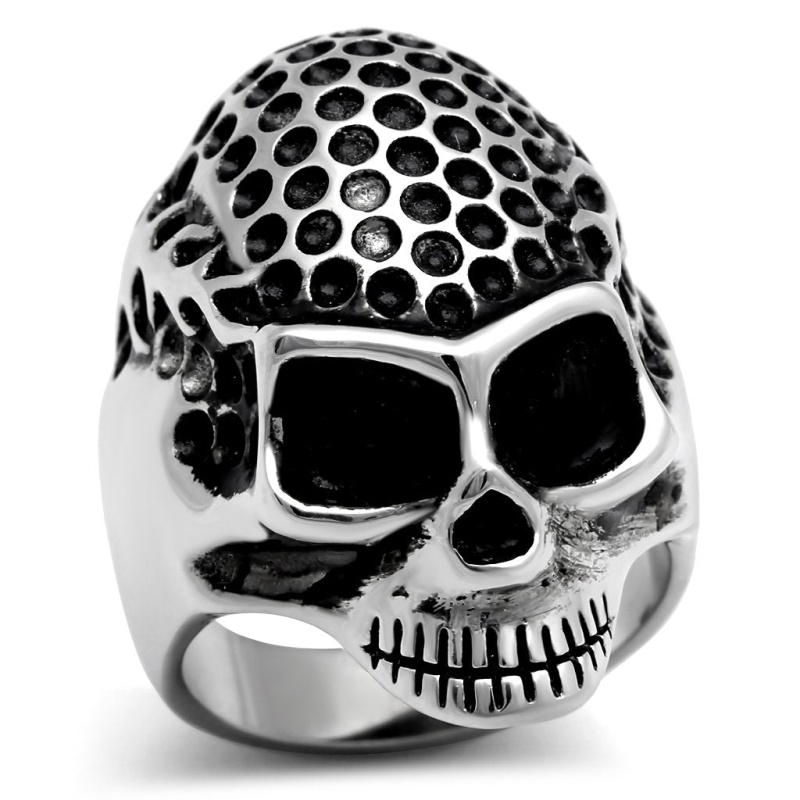 Tk306 - High Polished (No Plating) Stainless Steel Ring With No Stone