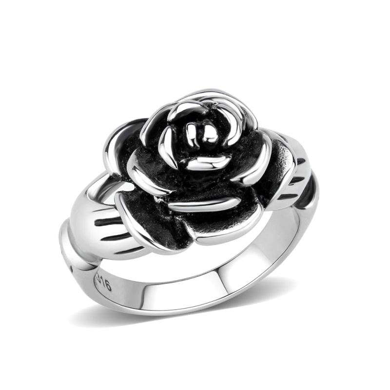 Tk3870 - High Polished (No Plating) Stainless Steel Ring With Nostone In No Stone