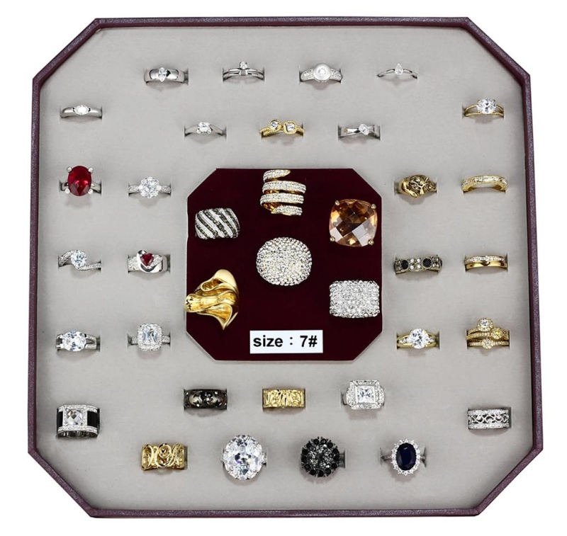 Vk-004-Size7 - Assorted Brass Ring With Assorted In Assorted - 7