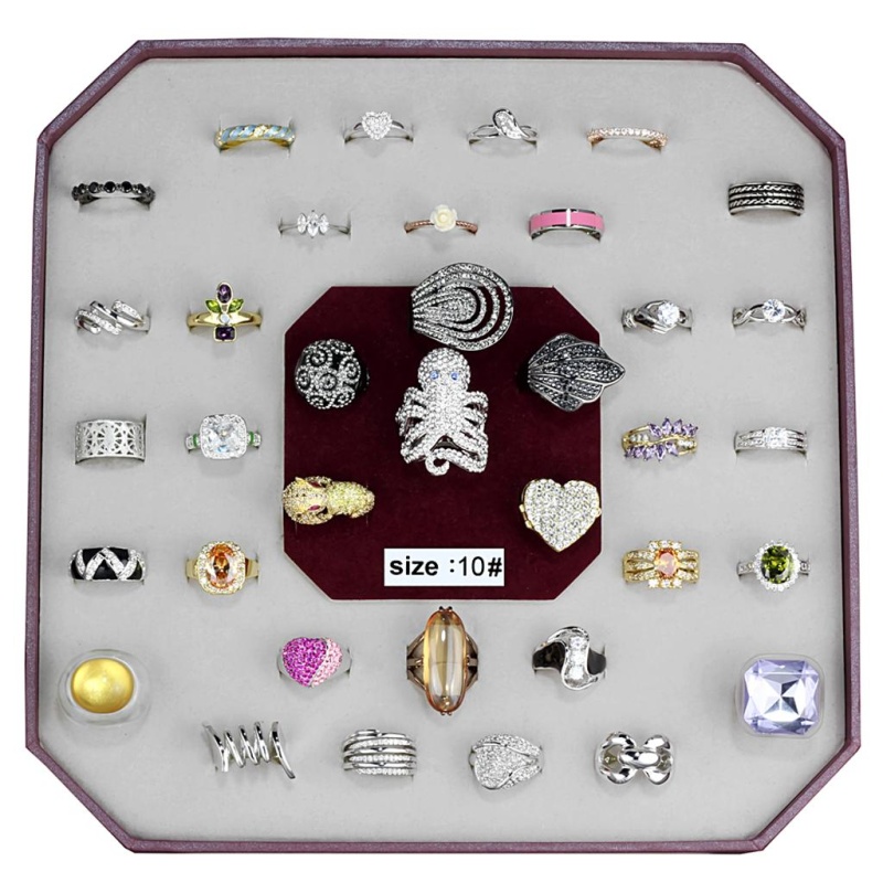 Vk-011-Size10 - Assorted Brass Ring With Assorted In Assorted - 10