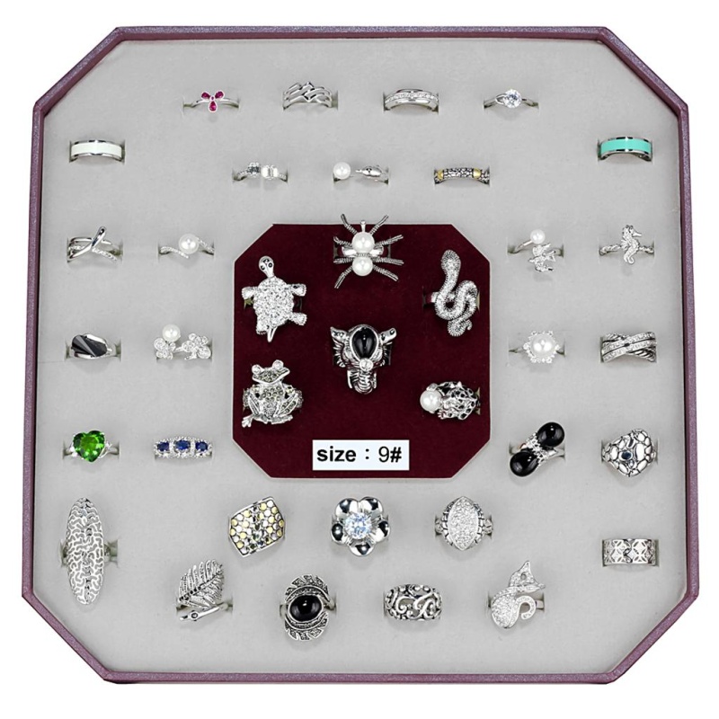 Vk-014-Size9 - Assorted Brass Ring With Assorted In Assorted - 9