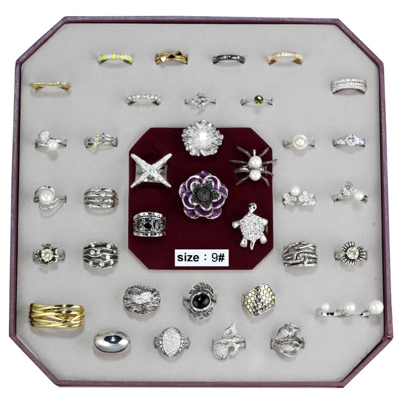 Vk-017-Size9 - Assorted Brass Ring With Assorted In Assorted - 9