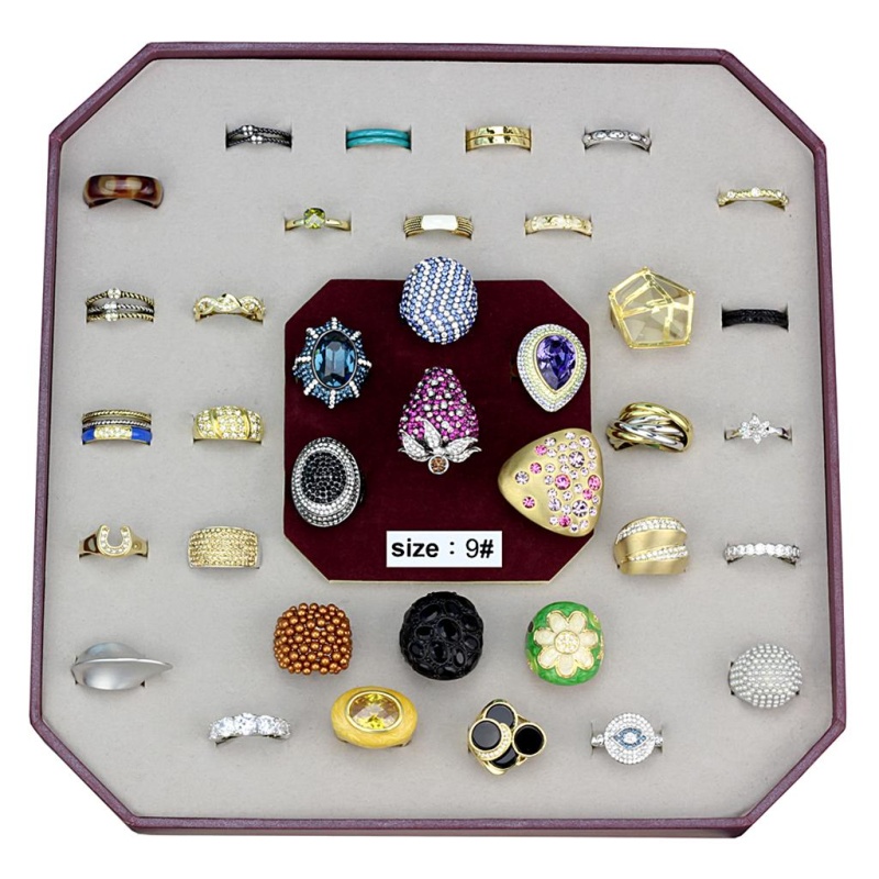 Vk-026-Size9 - Assorted Brass Ring With Assorted In Assorted - 9