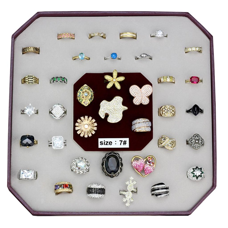 Vk-028-Size7 - Assorted Brass Ring With Assorted In Assorted - 7