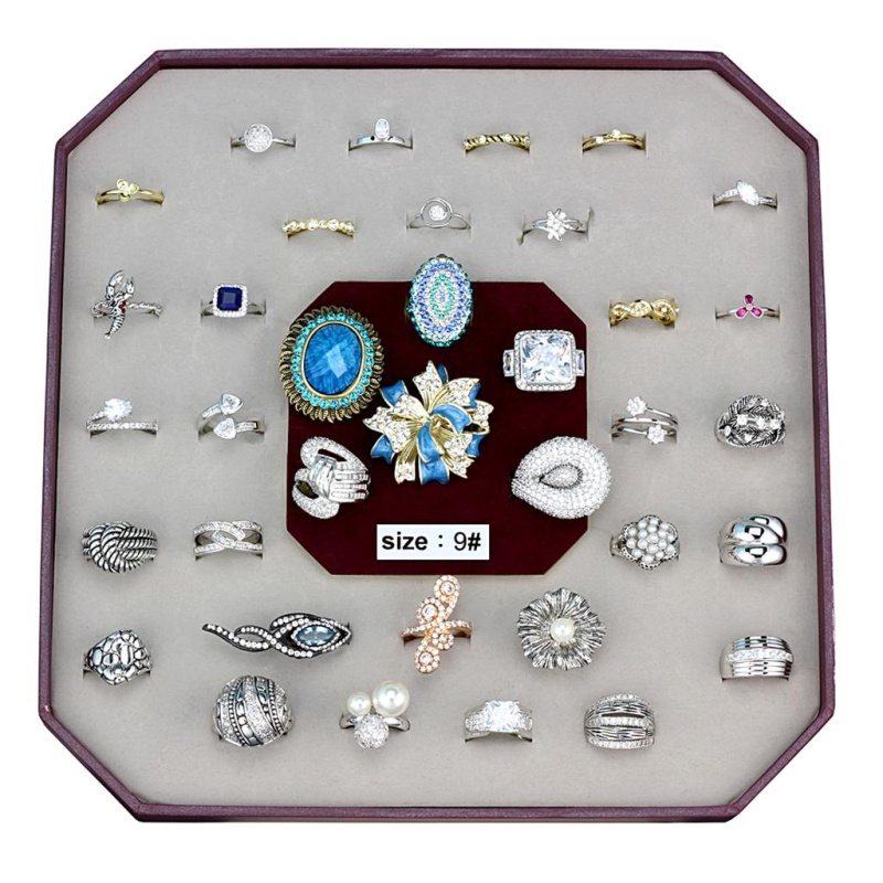 Vk-029-Size9 - Assorted Brass Ring With Assorted In Assorted - 9