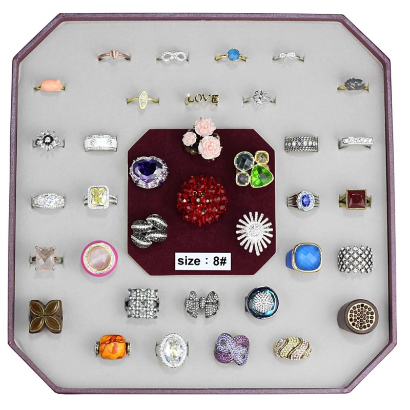 Vk-033-Size8 - Assorted Brass Ring With Assorted In Assorted - 8