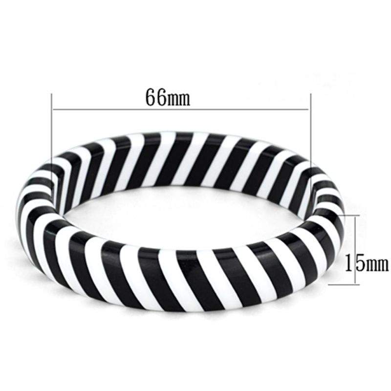 Vl132 - Resin Bangle With No Stone - 8"