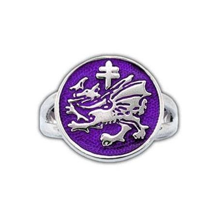 Order Of The Dragon Sigil Ring - Enameled