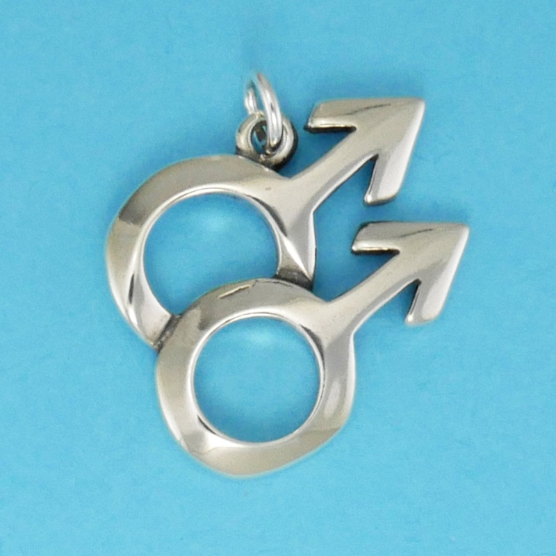 Double Male Symbol Charm