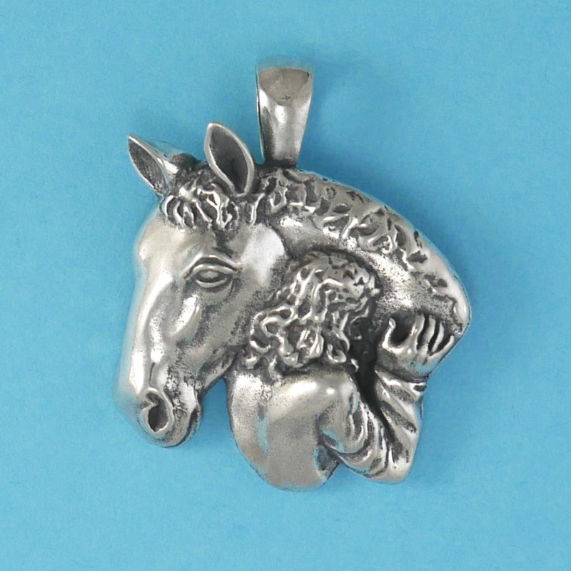 Girl With Horse Pendant