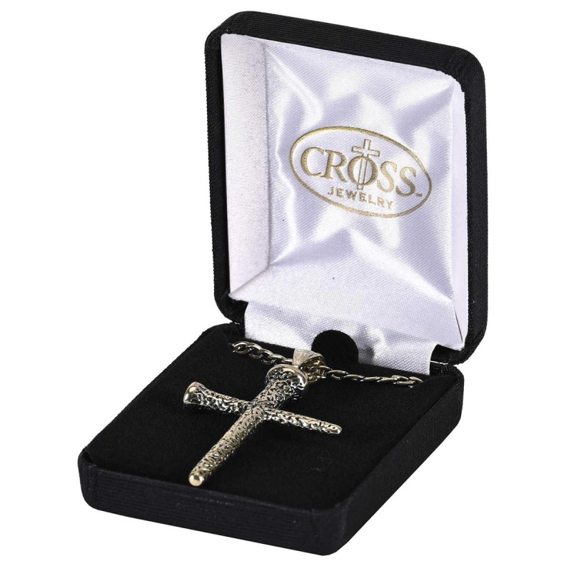 Necklace Goldplated Large Nail Cross