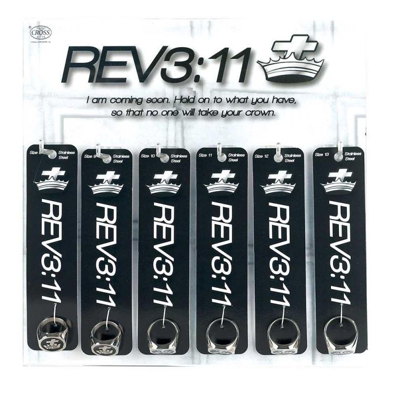 Pp-Rev 3:11 Crs/Crwn Rngs 24Pc