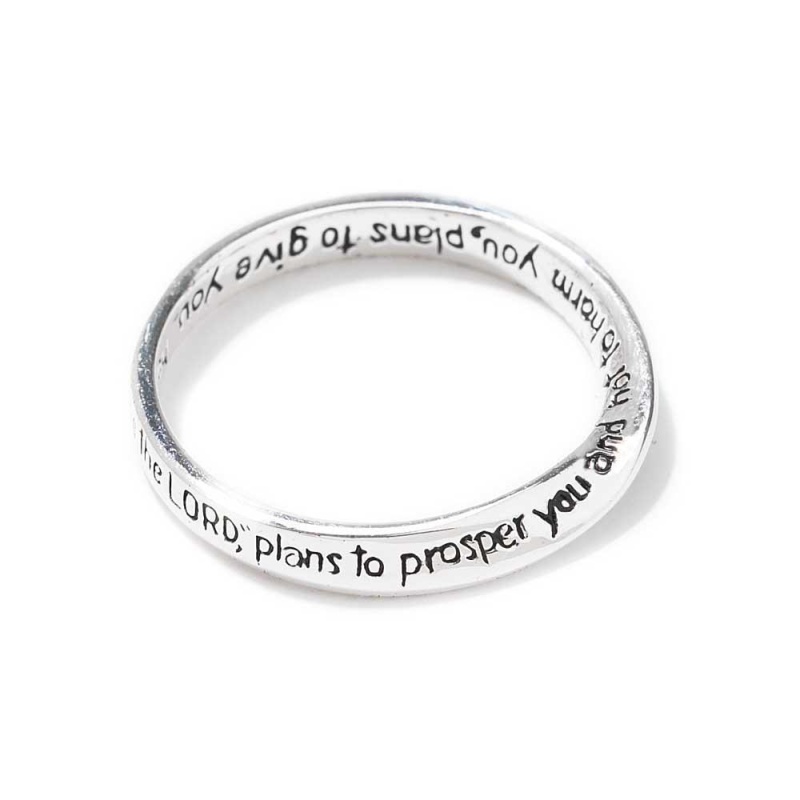 Ring Jer 29:11 Mobius Sil Plt Size 7