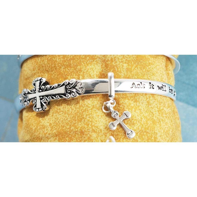 Matt. 7:7 Mobius Bangle Bracelet