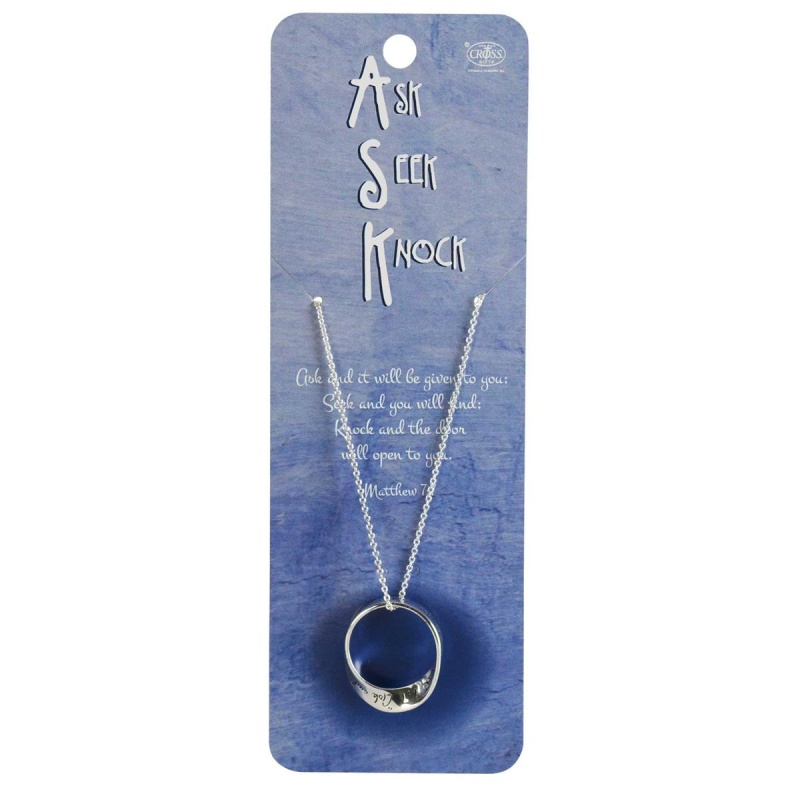 Necklace Wide Mobius 18In Matthew 7:7