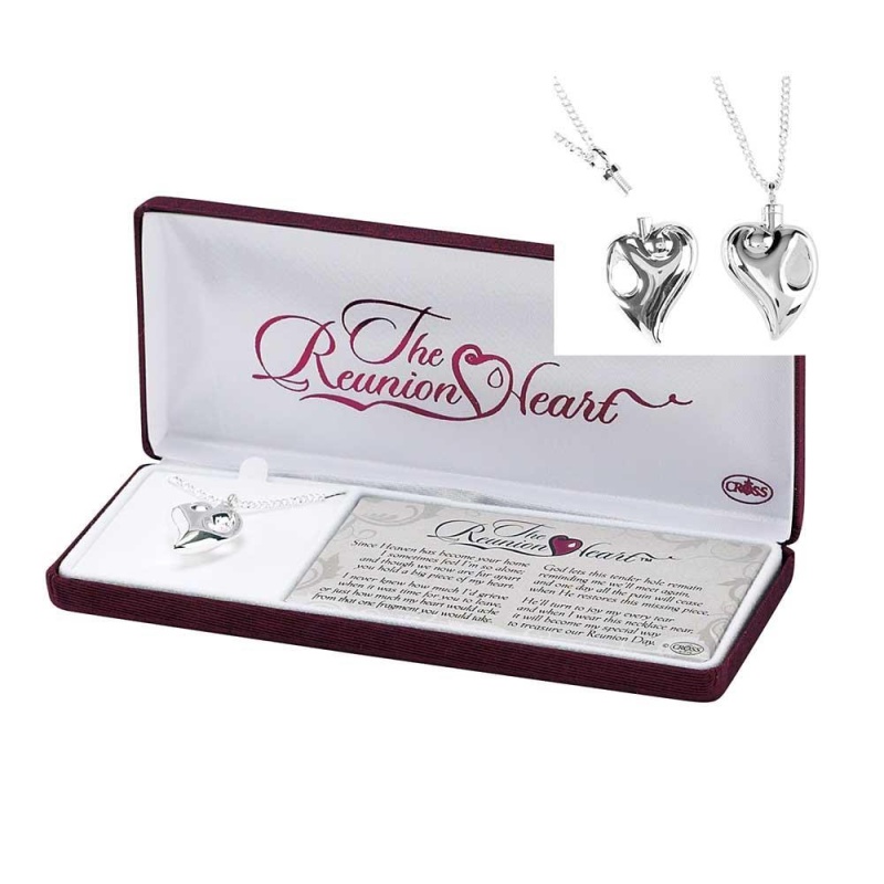Reunion Heart Memorial Urn Necklace