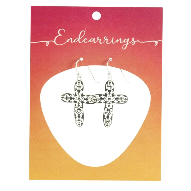 Endearrings Petal Cross 1 1/8In