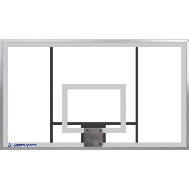 Backboard - Acrylic - Rectangular - 72'' W X 42'' h