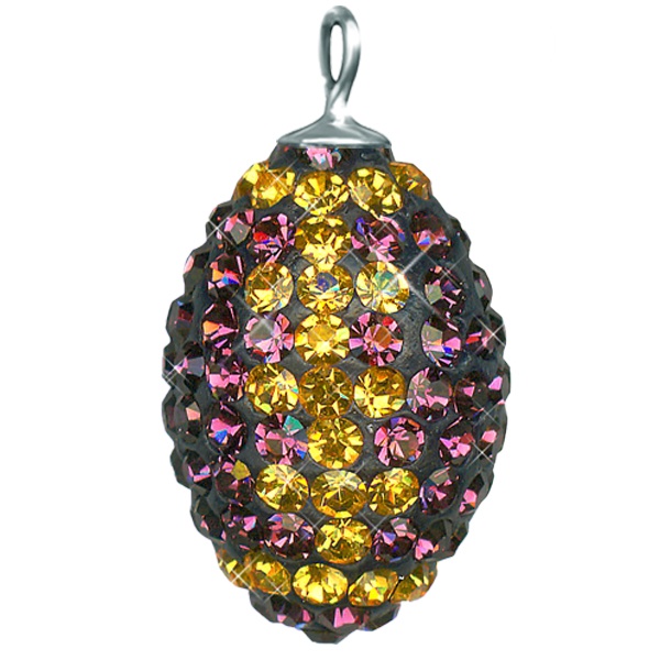 Game Time Bling Mini Football - Amethyst/Topaz