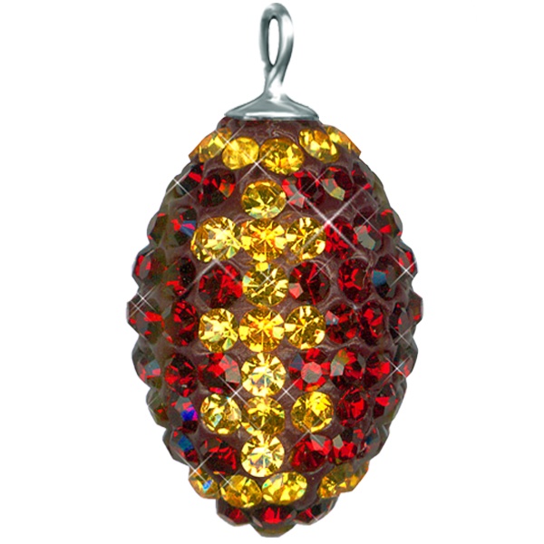 Game Time Bling Mini Football - Siam/Topaz