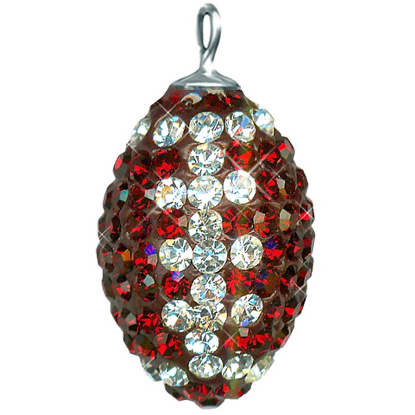 Game Time Bling Mini Football - Siam/Crystal