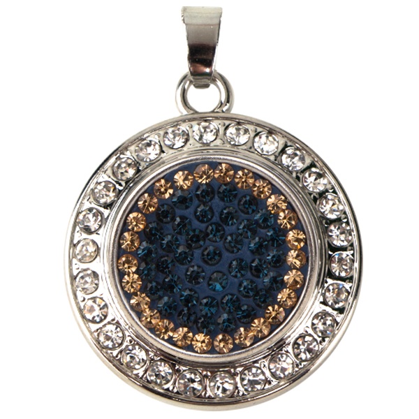 Fancy Snap Pendant - Montana/Light Colorado Topaz (London Blue/Champagne)