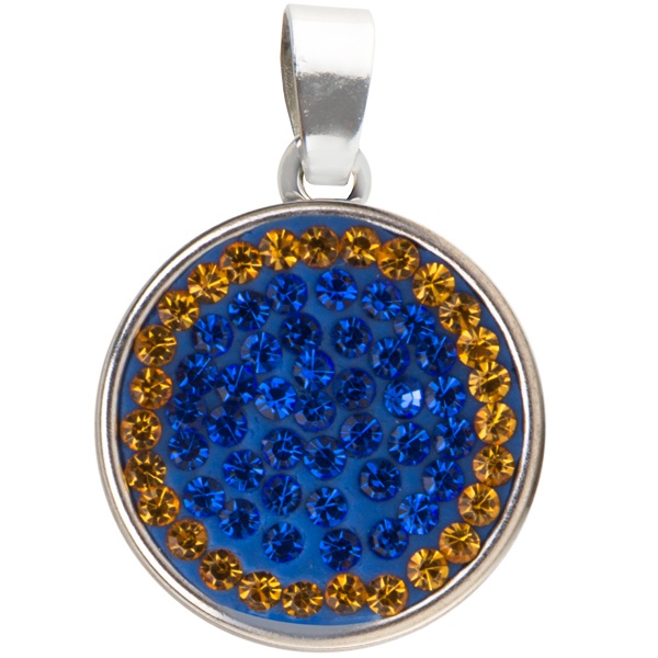 Classic Snap Pendant - Sapphire/Topaz (Periwinkle/Pumpkin)