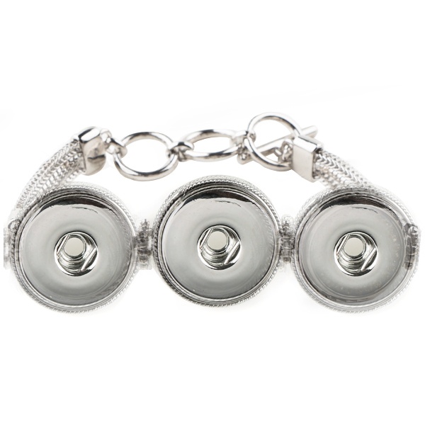 3-Snap Metal Bracelet - Without Decorative Snap