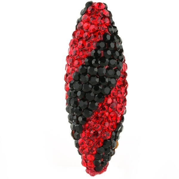 Game Time Bling Icicle Pave Bead - Light Siam/Jet