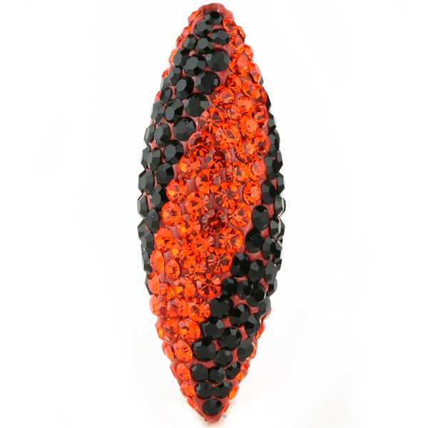 Game Time Bling Icicle Pave Bead - Hyacinth/Jet