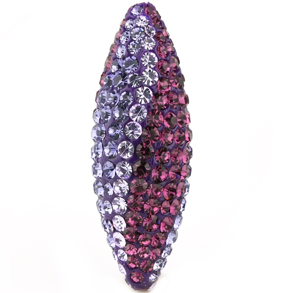 Game Time Bling Icicle Pave Bead - Tanzanite/Amethyst/Violet