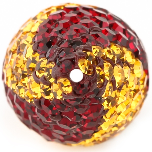 Game Time Bling Icicle Pave Bead - Siam/Topaz