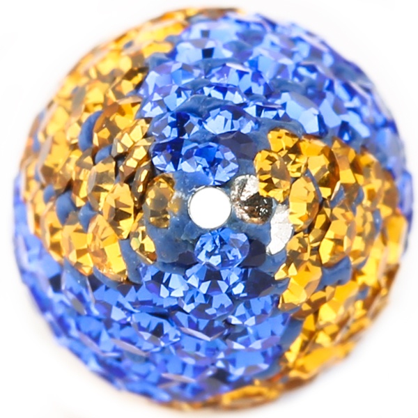 Game Time Bling Icicle Pave Bead - Sapphire/Topaz