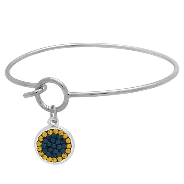 Circular Dangle Bracelet - Montana/Topaz