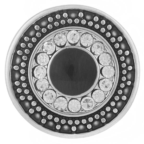 Jet Center With Clear And Granulated Beads Snap