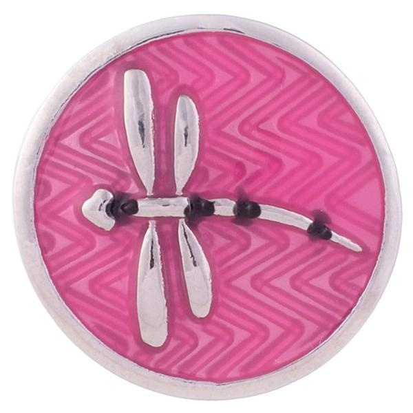 Dragonfly On Pink Background Snap
