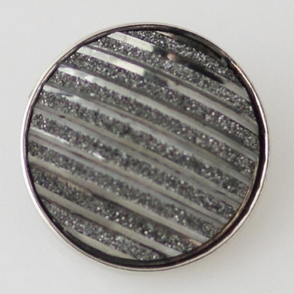 Grey Ridged Glass Snap