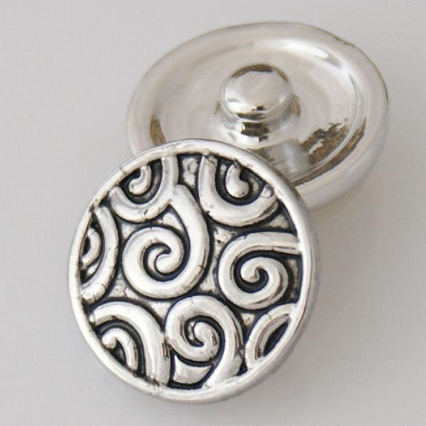 Abstract Swirl Silver Snap