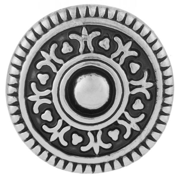 Decorative Pattern With Silver Center Snap